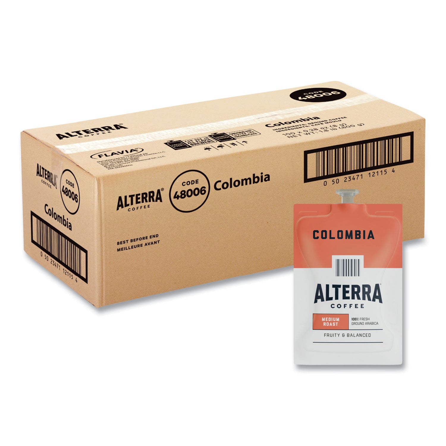 alterra-columbia-coffee-freshpack-columbia-028-oz-pouch-100-carton_lav48006 - 1