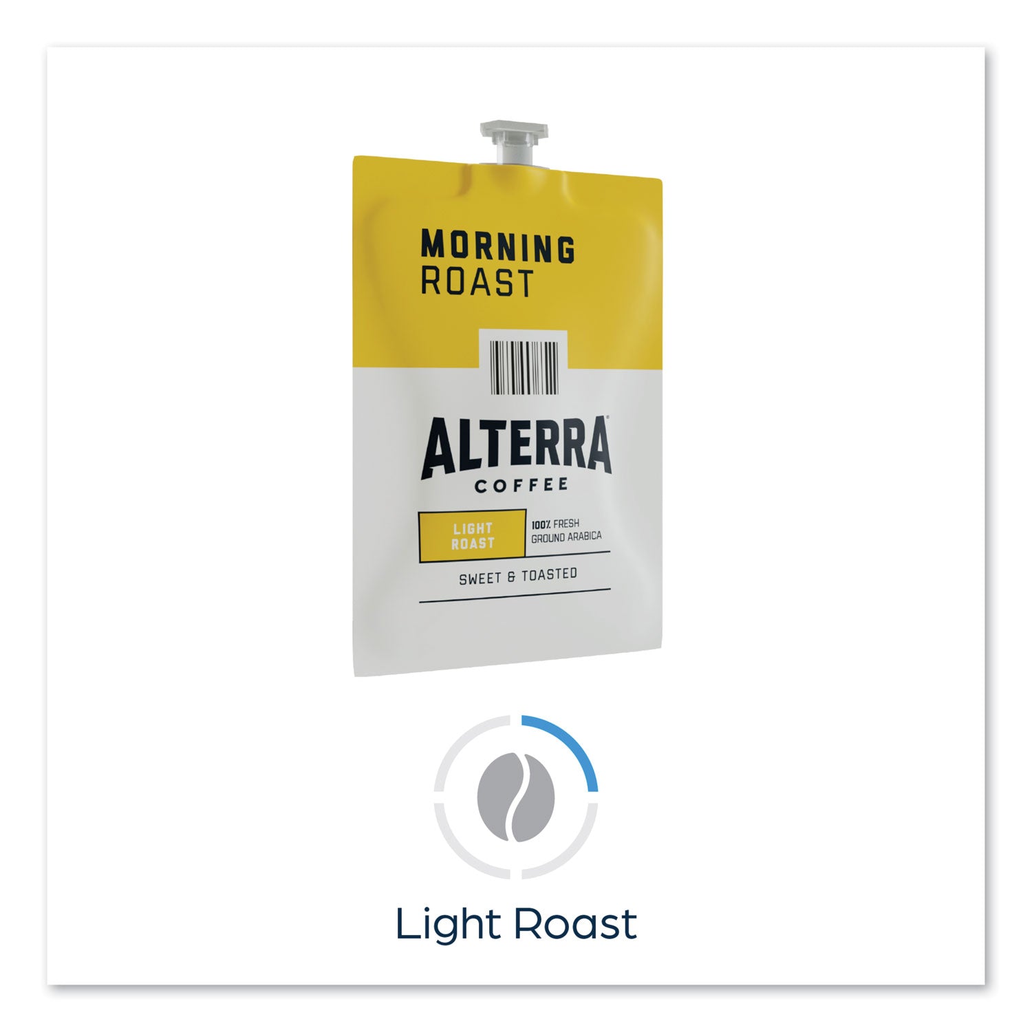 alterra-morning-roast-coffee-freshpack-morning-roast-028-oz-pouch-100-carton_lav48008 - 5