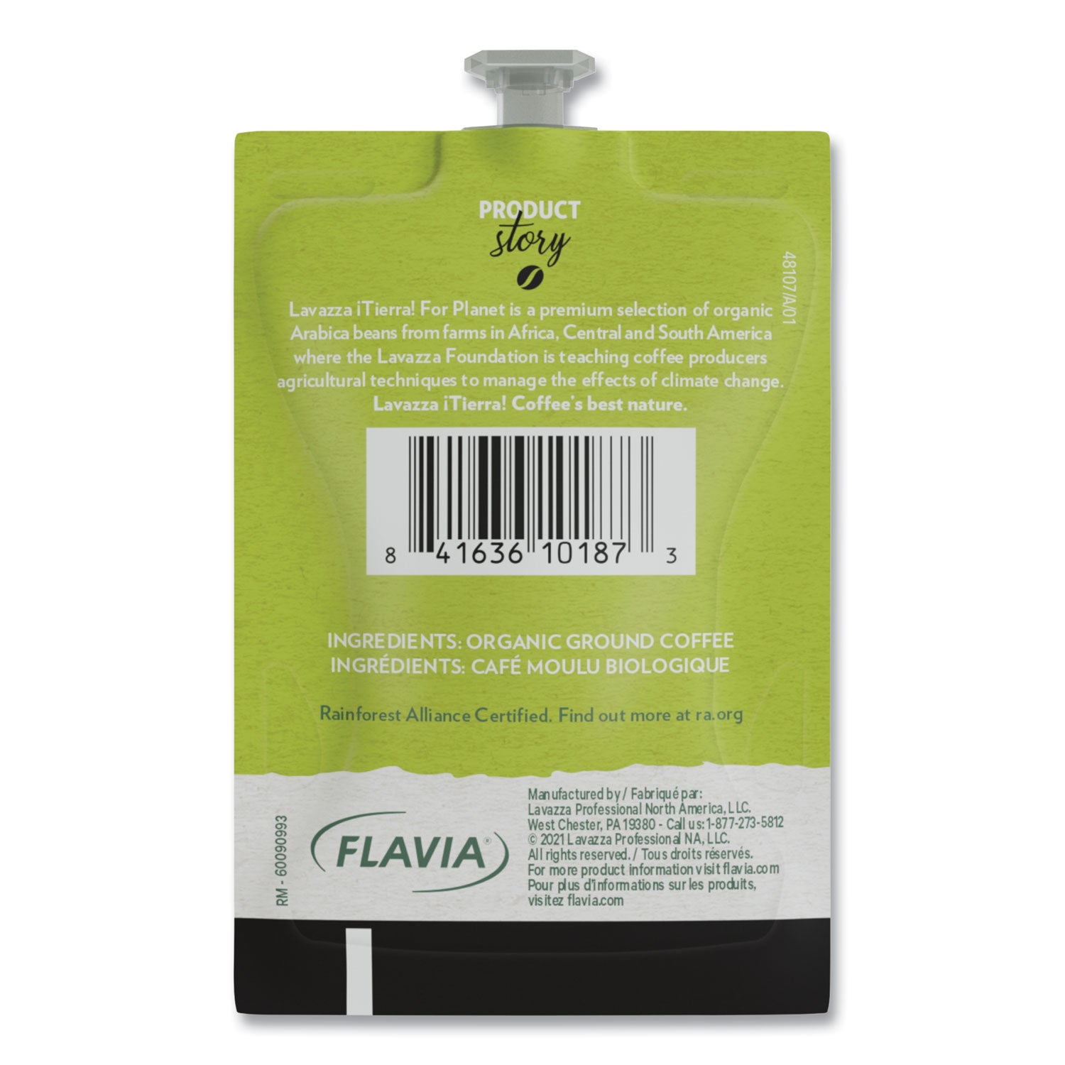 Tierra Organic Coffee Freshpack, Tierra Organic, 0.32 oz Pouch, 76/Carton