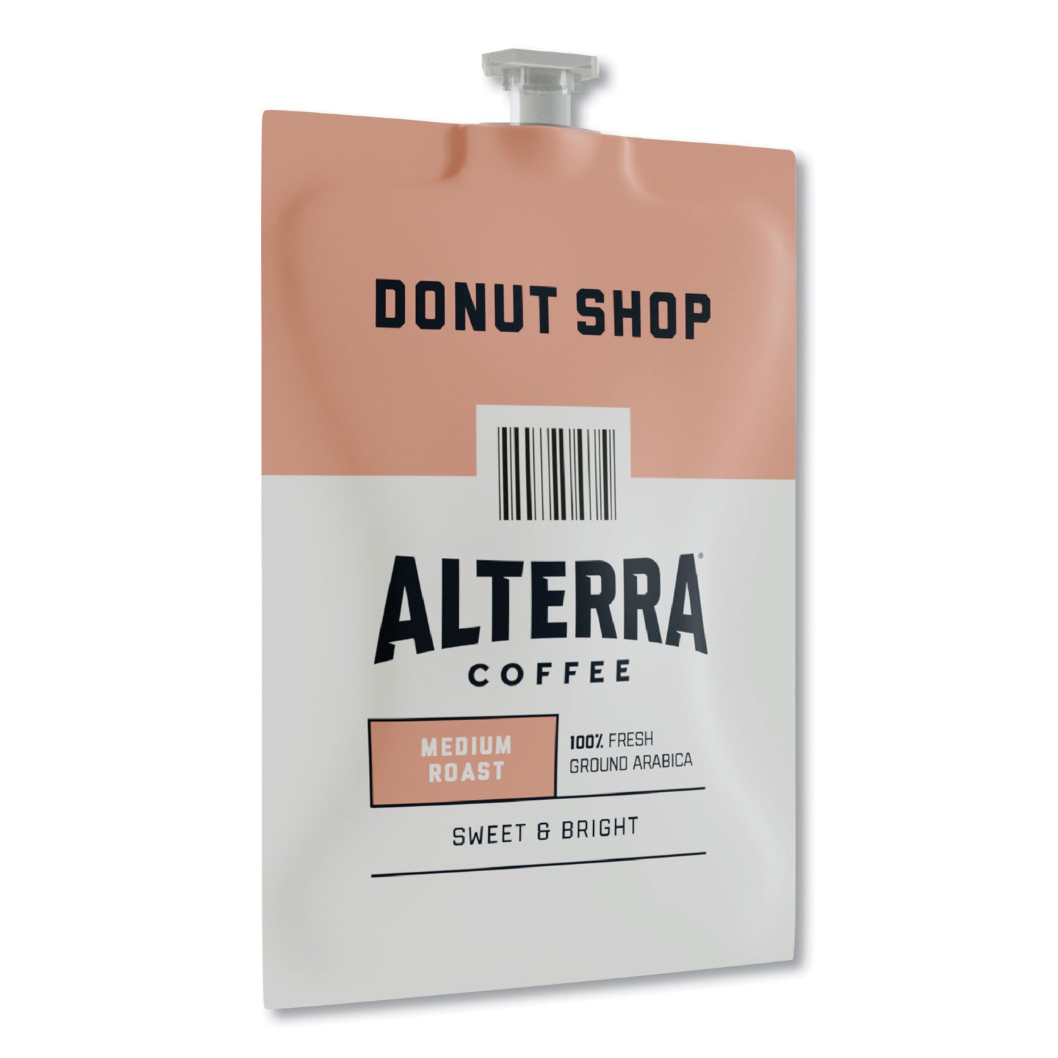 Alterra Donut Shop Coffee Freshpack, Donut Shop, 0.28 oz Pouch, 100/Carton - 2