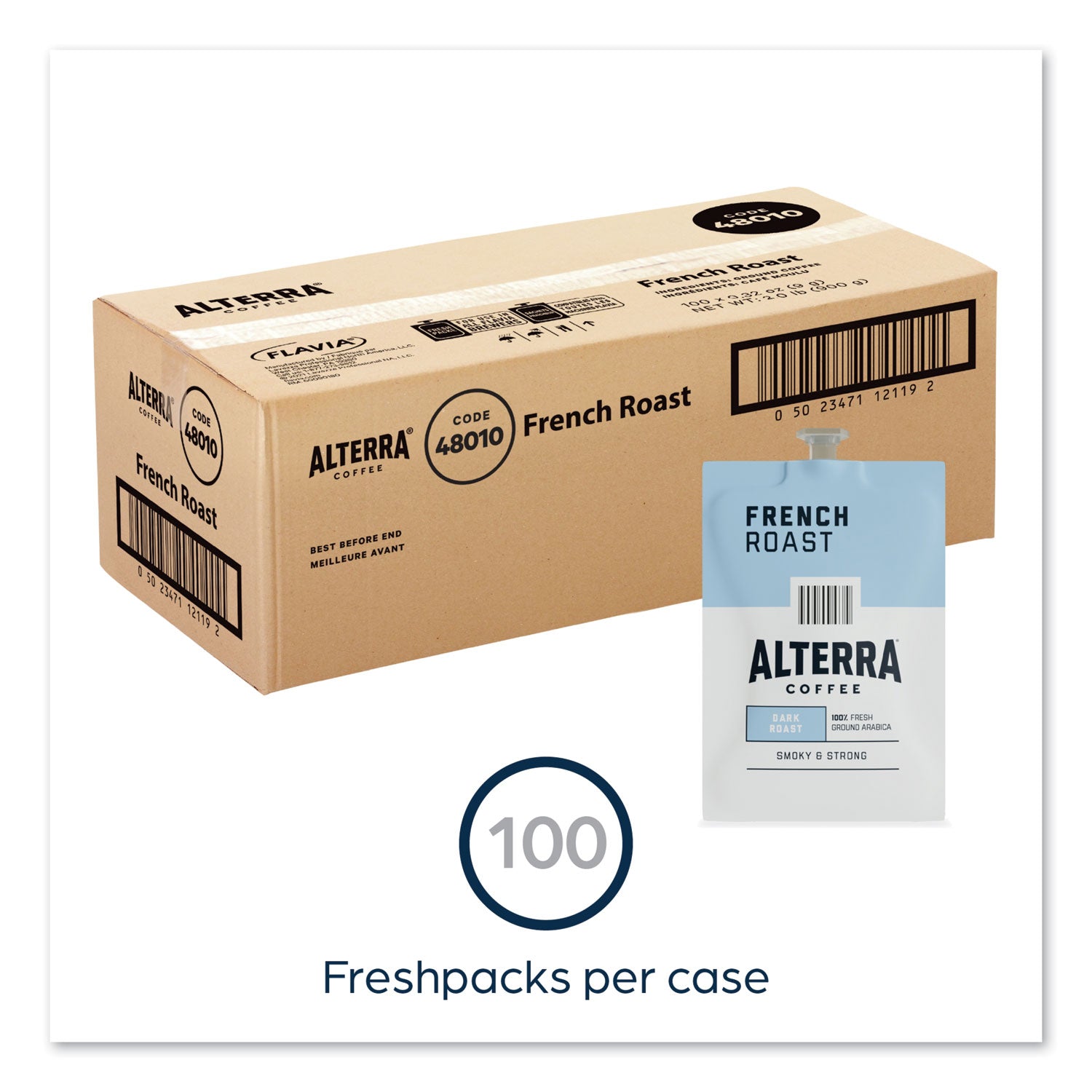 alterra-french-roast-coffee-freshpack-french-roast-032-oz-pouch-100-carton_lav48010 - 8