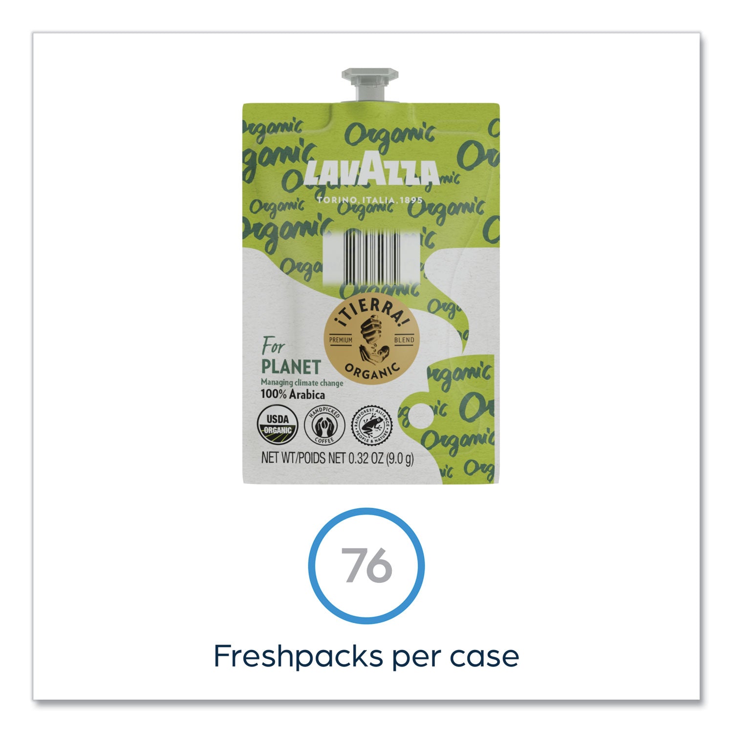 Tierra Organic Coffee Freshpack, Tierra Organic, 0.32 oz Pouch, 76/Carton