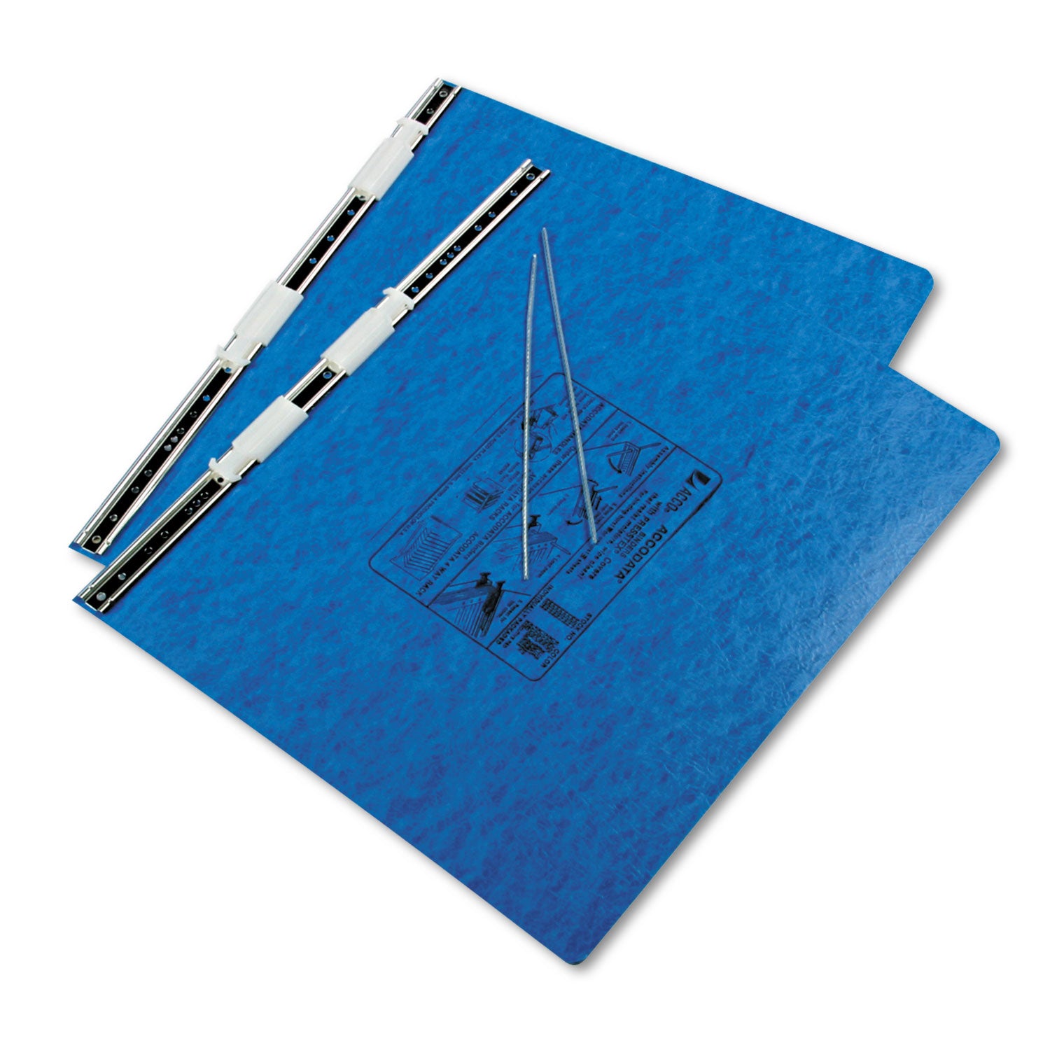 PRESSTEX Covers with Storage Hooks, 2 Posts, 6" Capacity, 14.88 x 11, Light Blue - 