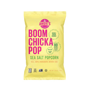 Angie's BOOMCHICKAPOP Popcorn - Non-GMO, Gluten-free - Sea Salt - 1 oz - 24 / Carton
