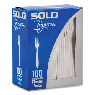 impress-heavyweight-full-length-polystyrene-cutlery-fork-white-100-box_scchswfx0007bx - 2