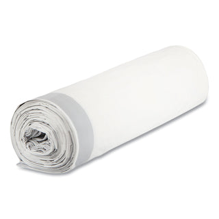 Draw-Tuff Institutional Draw-Tape Can Liners, 55 gal, 1.9 mil, 42.5" x 35.5", Natural, 10 Bags/Roll, 5 Rolls/Carton