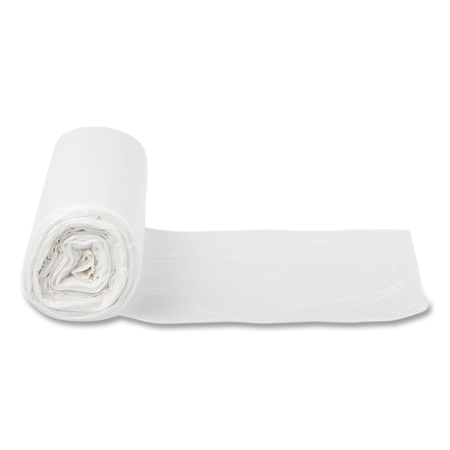 High-Density Commercial Can Liners, 16 gal, 6 mic, 24" x 33", Natural, 50 Bags/Roll, 20 Perforated Rolls/Carton