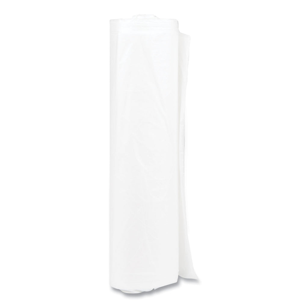 High-Density Commercial Can Liners, 33 gal, 11 mic, 33" x 40", Clear, 25 Bags/Roll, 20 Interleaved Rolls/Carton