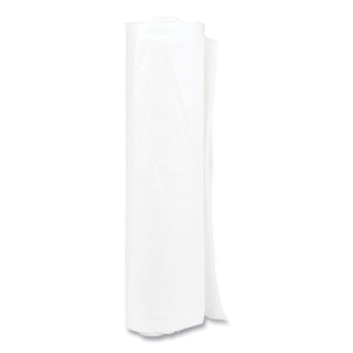 High-Density Commercial Can Liners, 33 gal, 11 mic, 33" x 40", Clear, 25 Bags/Roll, 20 Interleaved Rolls/Carton