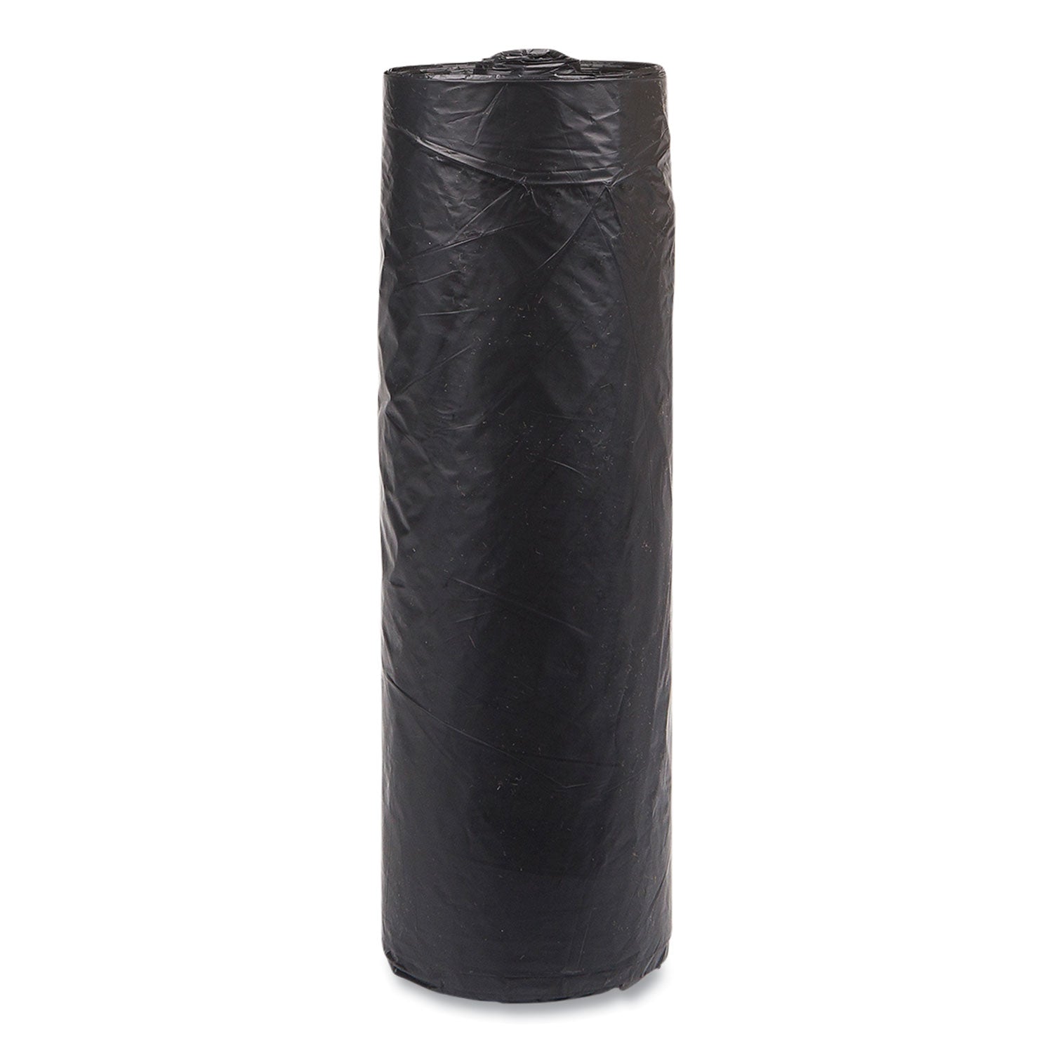 High-Density Commercial Can Liners, 33 gal, 16 mic, 33" x 40", Black, 25 Bags/Roll, 10 Interleaved Rolls/Carton