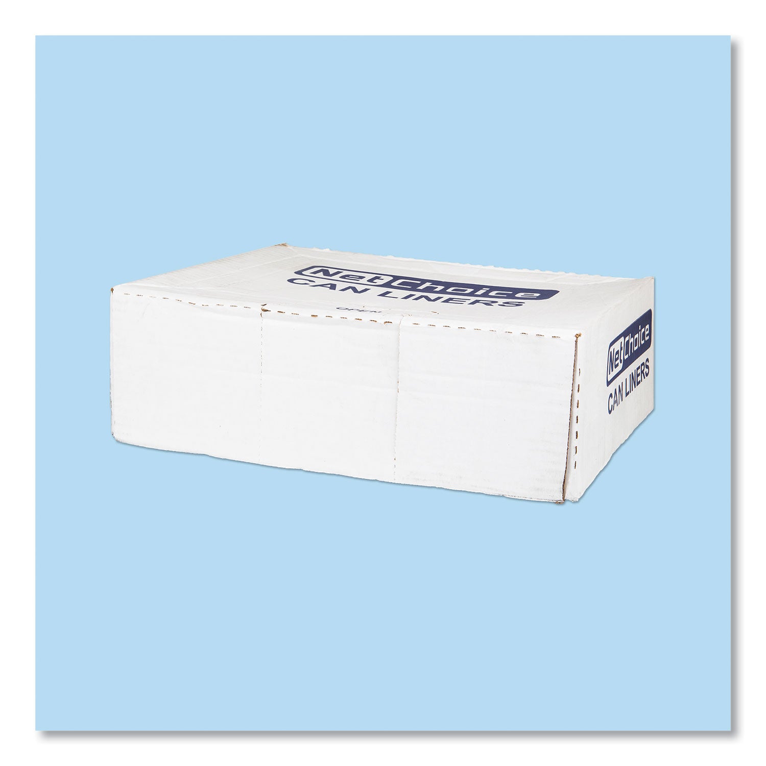 High-Density Commercial Can Liners, 45 gal, 12 mic, 40" x 48", Clear, 25 Bags/Roll, 10 Interleaved Rolls/Carton