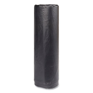 High-Density Commercial Can Liners, 45 gal, 16 mic, 40" x 48", Black, 25 Bags/Roll, 10 Interleaved Rolls/Carton