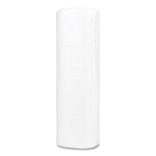 High-Density Commercial Can Liners, 45 gal, 16 mic, 40" x 48", Clear, 25 Bags/Roll, 10 Interleaved Rolls/Carton