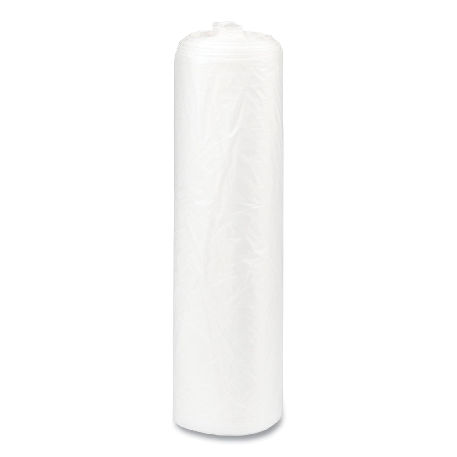 High-Density Commercial Can Liners, 56 gal, 22 mic, 43" x 48", Natural, 25 Bags/Roll, 8 Interleaved Rolls/Carton