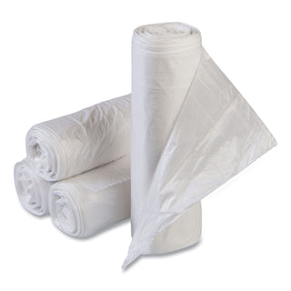High-Density Commercial Can Liners Value Pack, 55 gal, 11 mic, 36" x 58", Clear, 25 Bags/Roll, 8 Interleaved Rolls/Carton