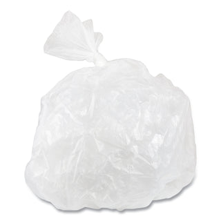 High-Density Commercial Can Liners Value Pack, 55 gal, 11 mic, 36" x 58", Clear, 25 Bags/Roll, 8 Interleaved Rolls/Carton