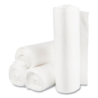High-Density Commercial Can Liners Value Pack, 60 gal, 14 mic, 38" x 58", Clear, 25 Bags/Roll, 8 Interleaved Rolls/Carton