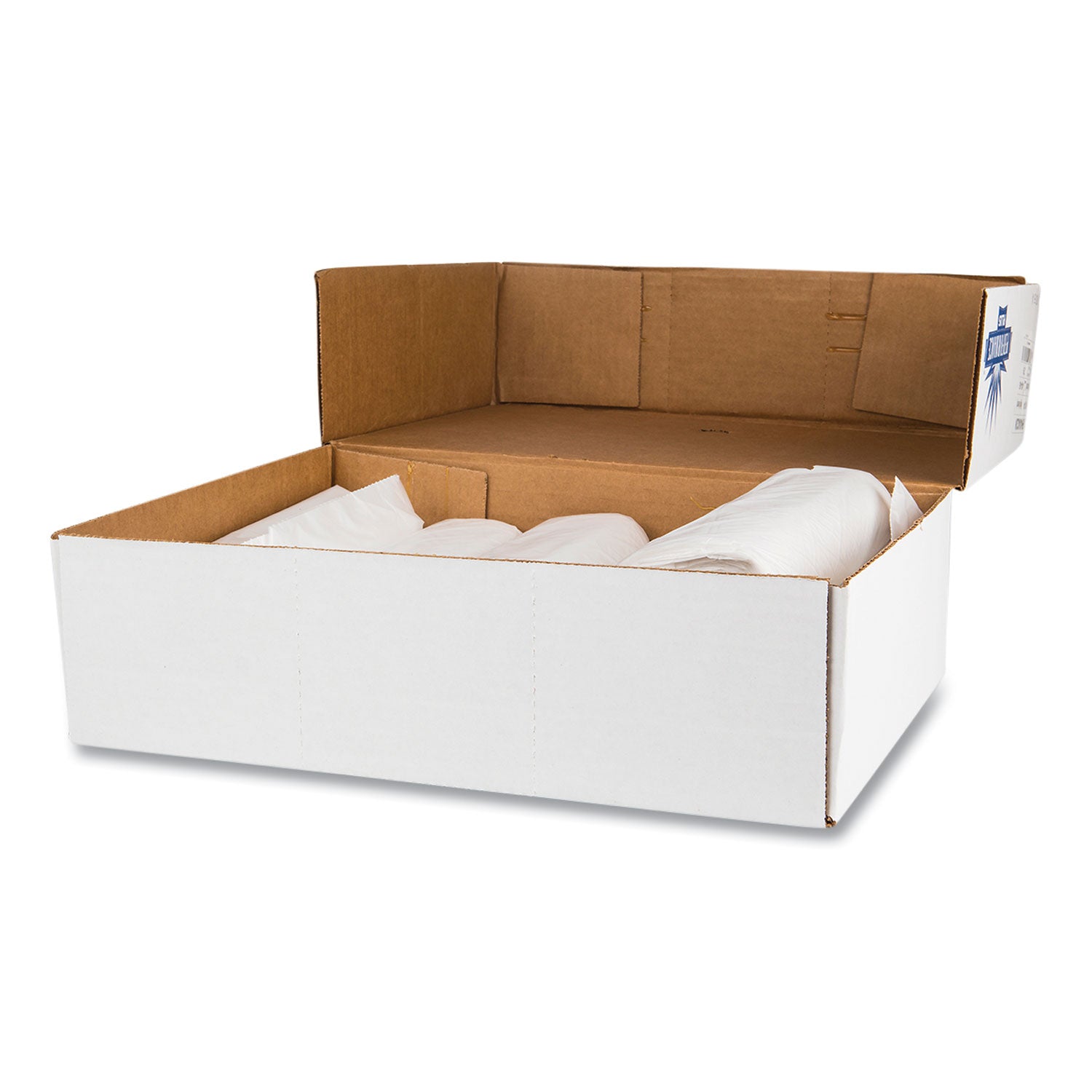 High-Density Commercial Can Liners Value Pack, 45 gal, 11 mic, 40" x 46", Clear, 25 Bags/Roll, 10 Interleaved Rolls/Carton