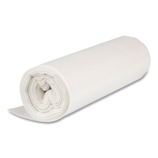 High-Density Commercial Can Liners Value Pack, 45 gal, 11 mic, 40" x 46", Clear, 25 Bags/Roll, 10 Interleaved Rolls/Carton