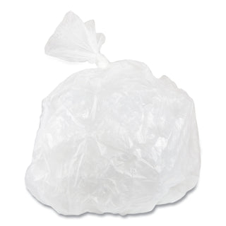 High-Density Commercial Can Liners Value Pack, 45 gal, 11 mic, 40" x 46", Clear, 25 Bags/Roll, 10 Interleaved Rolls/Carton