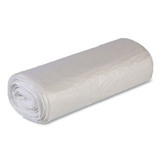 High-Density Commercial Can Liners Value Pack, 60 gal, 14 mic, 43" x 46", Clear, 25 Bags/Roll, 8 Interleaved Rolls/Carton