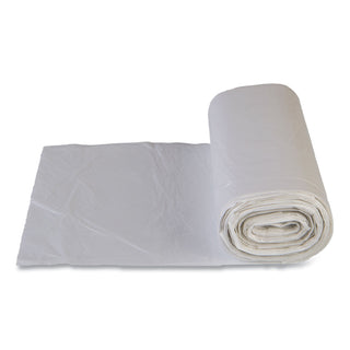 High-Density Commercial Can Liners Value Pack, 60 gal, 14 mic, 43" x 46", Clear, 25 Bags/Roll, 8 Interleaved Rolls/Carton