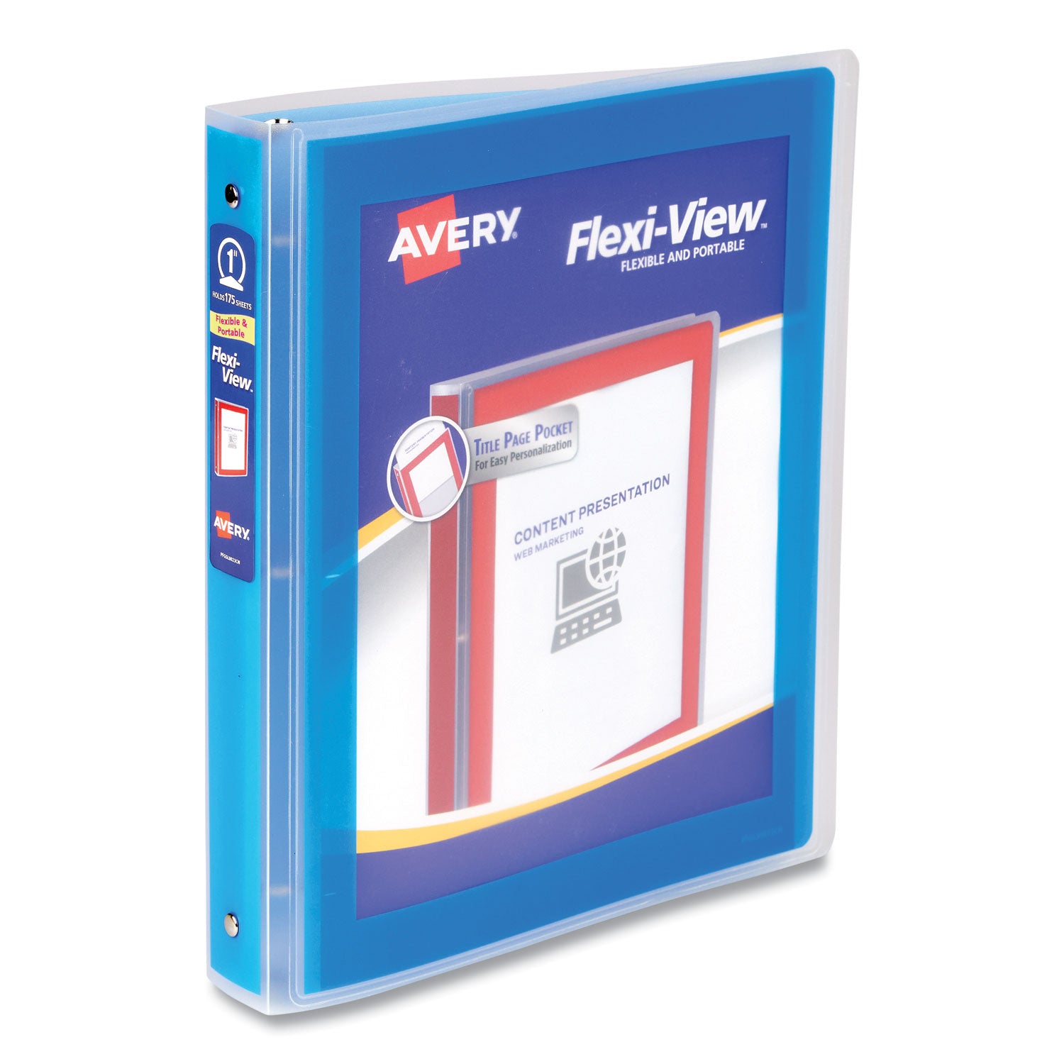 flexi-view-binder-with-round-rings-3-rings-1-capacity-11-x-85-blue_ave17607 - 1