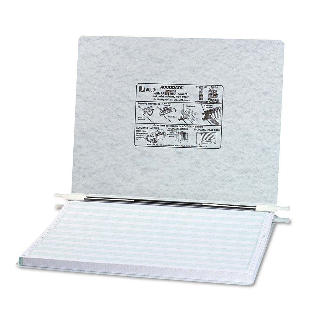 PRESSTEX Covers with Storage Hooks, 2 Posts, 6" Capacity, 14.88 x 11, Light Gray - 