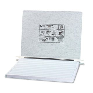 PRESSTEX Covers with Storage Hooks, 2 Posts, 6" Capacity, 14.88 x 11, Light Gray - 