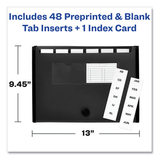 expanding-file-folder-organizer-7-sections-hook-loop-closure-letter-size-black_ave73550 - 3