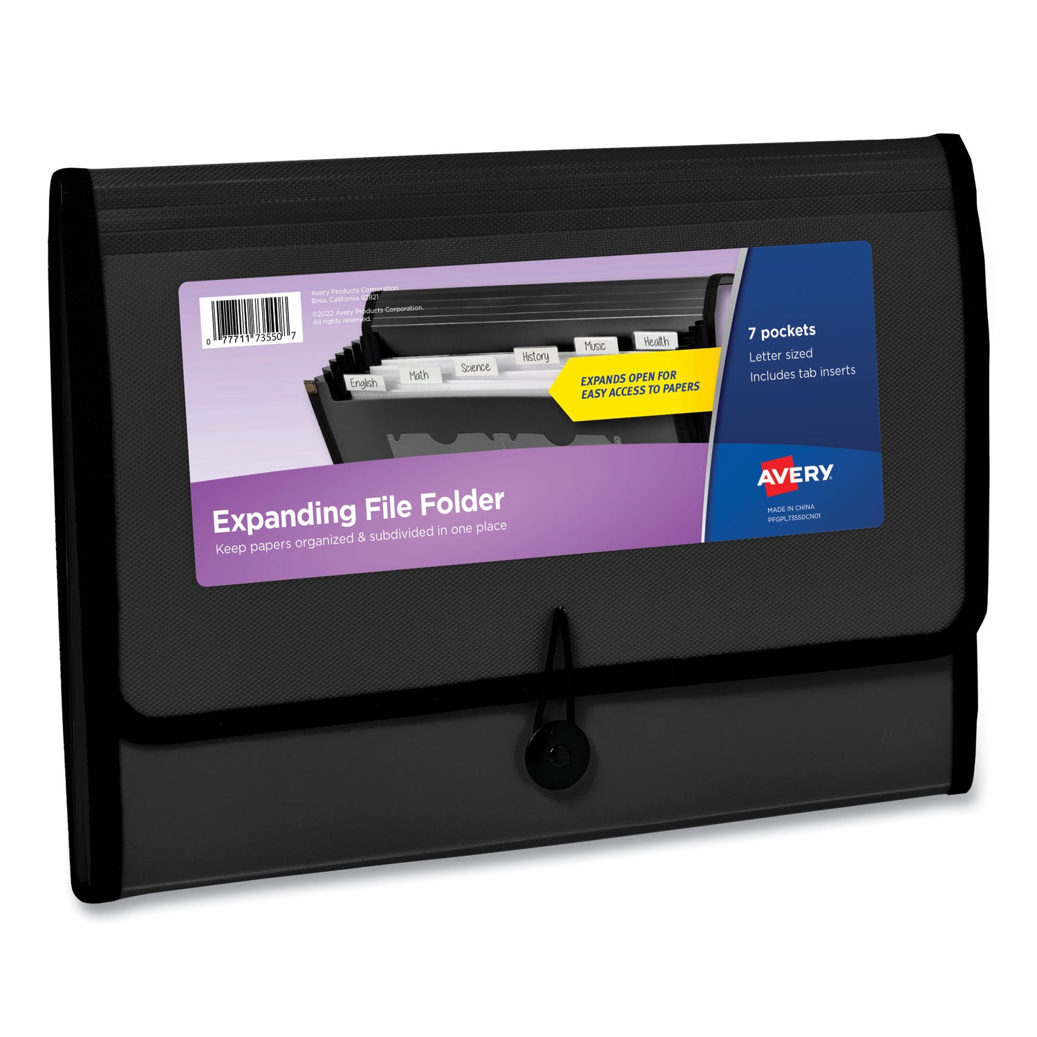 expanding-file-folder-organizer-7-sections-hook-loop-closure-letter-size-black_ave73550 - 1