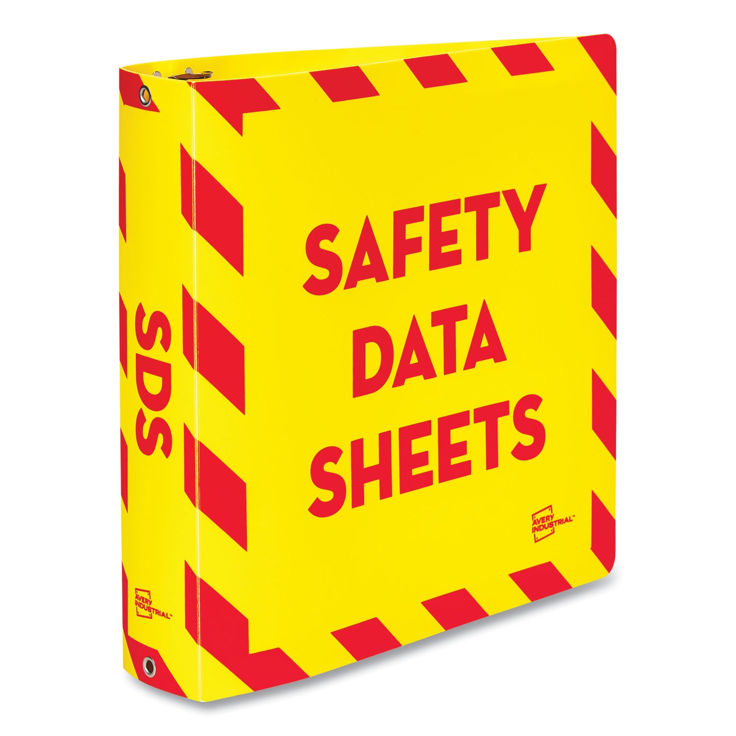 ultraduty-safety-data-sheet-binders-with-chain-3-rings-2-capacity-11-x-85-yellow-red_ave77712 - 1