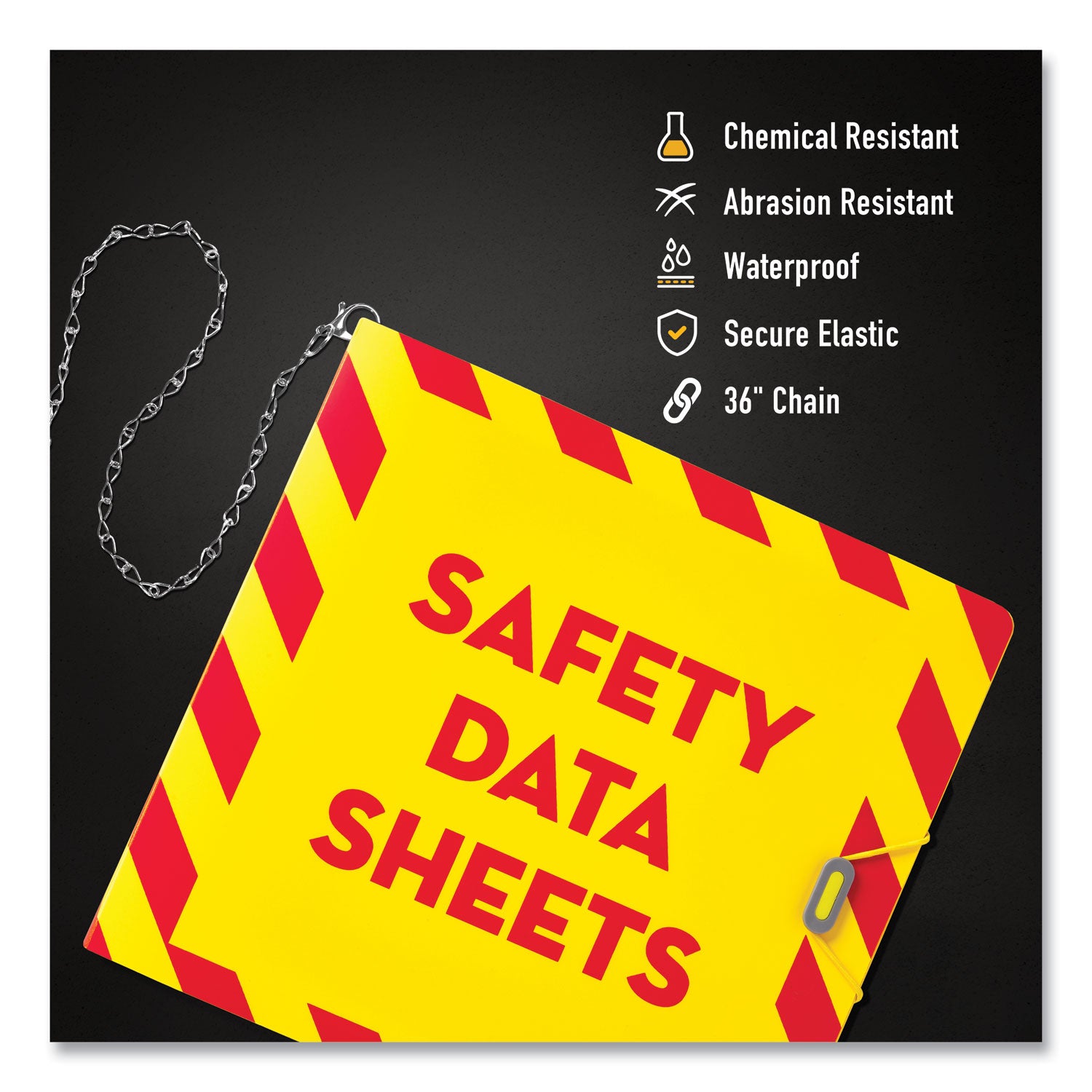 ultraduty-safety-data-sheet-binder-bundle-3-rings-3-capacity-11-x-85-yellow-red_ave77714 - 3