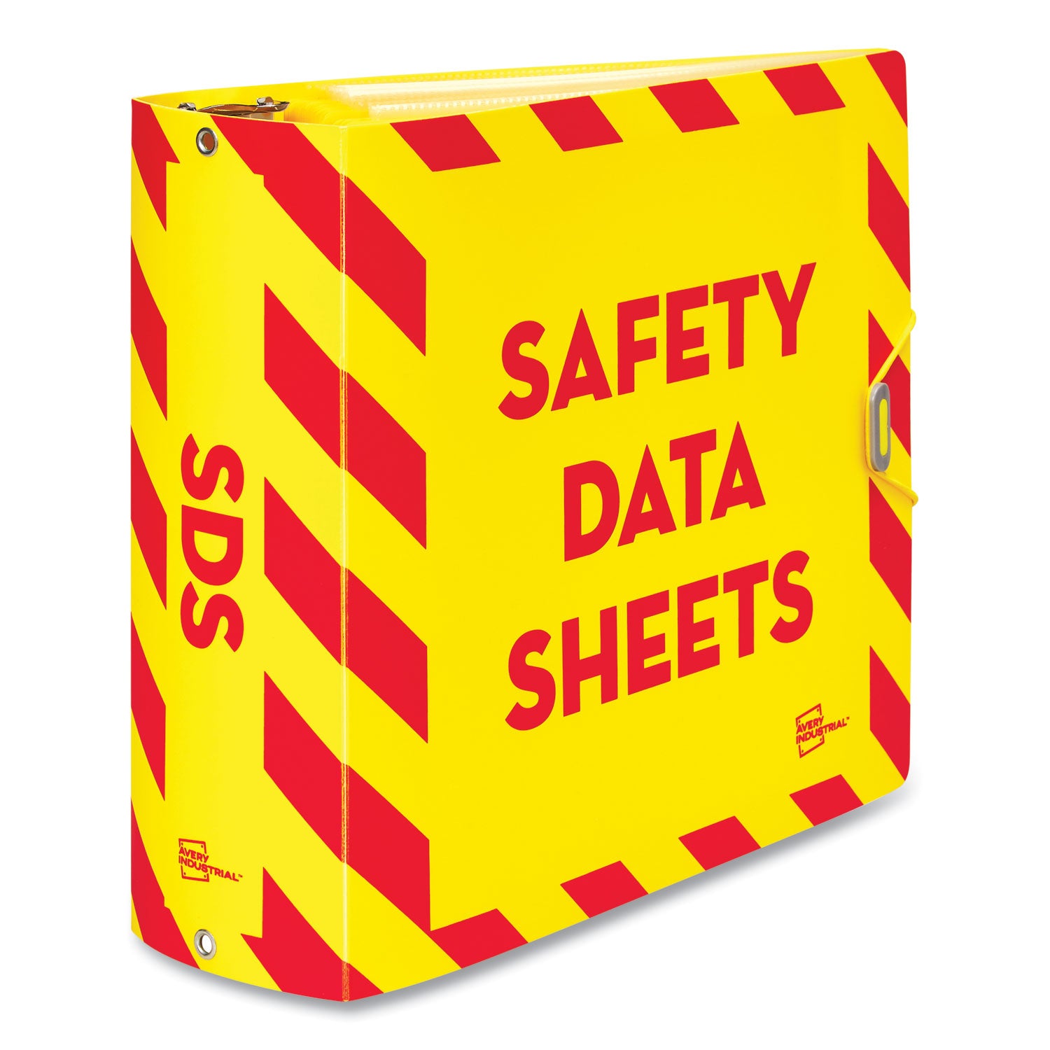 ultraduty-safety-data-sheet-binder-bundle-3-rings-3-capacity-11-x-85-yellow-red_ave77714 - 1