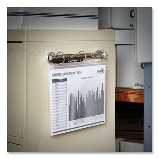 Magnetic Hanging Binder Rings, 3 Rings, 1.5" Capacity, 11 x 8.5