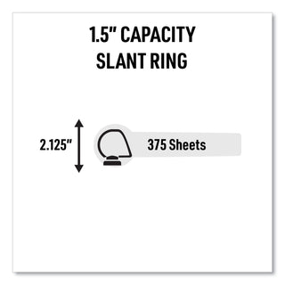 Magnetic Hanging Binder Rings, 3 Rings, 1.5" Capacity, 11 x 8.5
