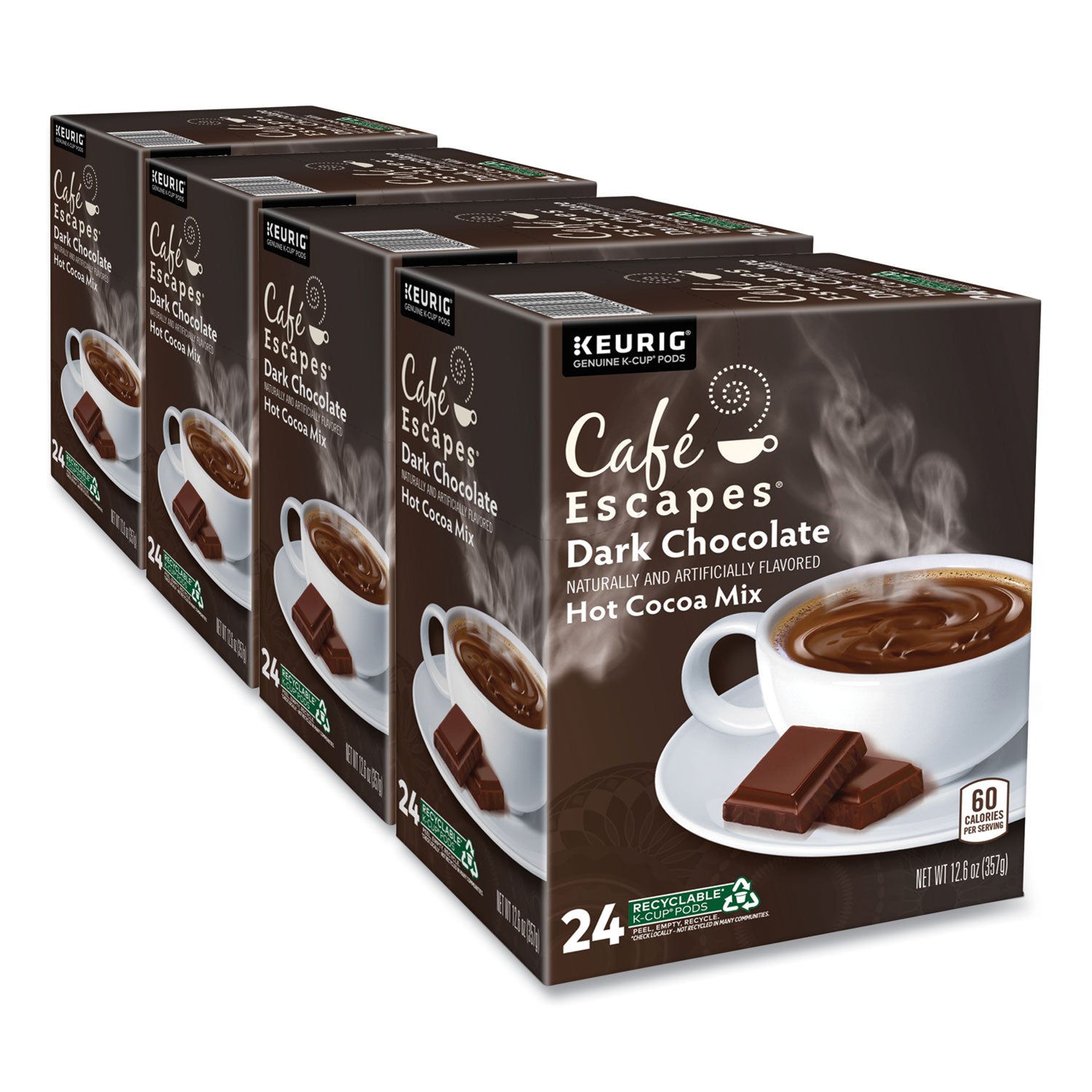 cafe-escapes-milk-chocolate-hot-cocoa-k-cups-96-carton_gmt6801ct - 1