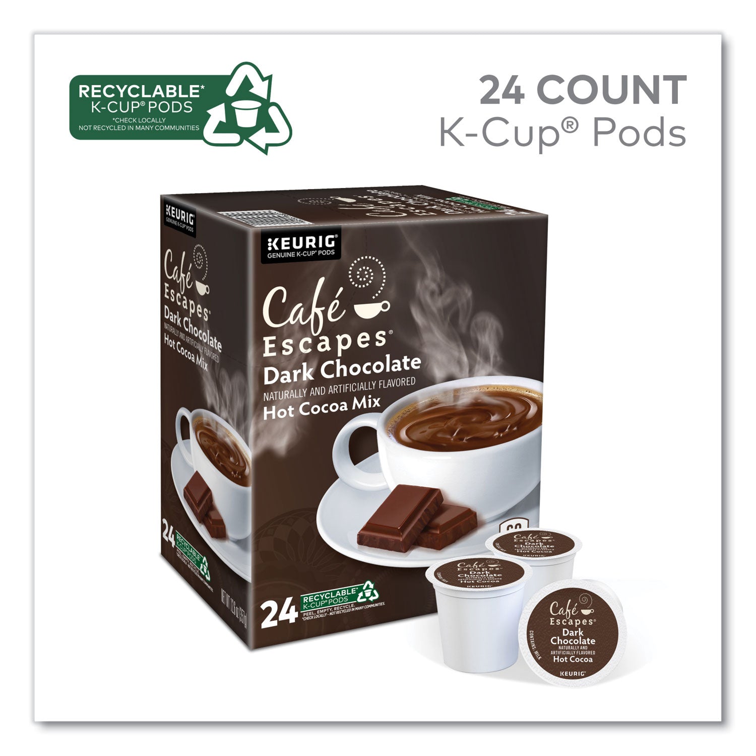 cafe-escapes-milk-chocolate-hot-cocoa-k-cups-96-carton_gmt6801ct - 4