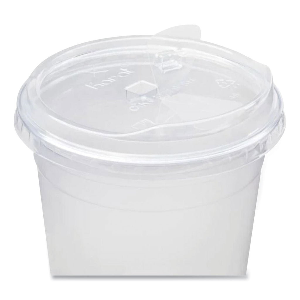 PET Lids, Strawless Sipper, Fits 32 oz Cold Cups, Clear, 1,000/Carton