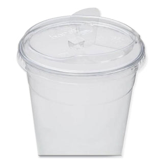PET Lids, Strawless Sipper, Fits 12 oz to 24 oz Cold Cups, Clear, 1,000/Carton
