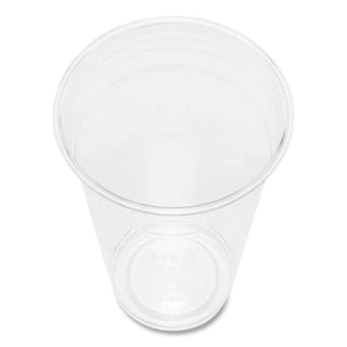 PET Plastic Cups, 24 oz, Clear, 600/Carton
