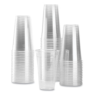 PET Plastic Cups, 24 oz, Clear, 600/Carton