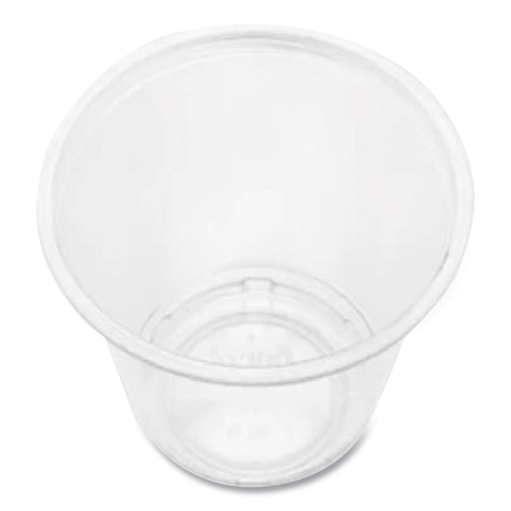 PET Plastic Cups, 3 oz, Clear, 2,500/Carton