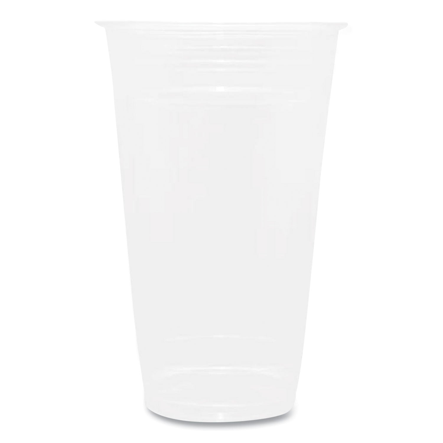 PET Plastic Cups, 24 oz, Clear, 600/Carton