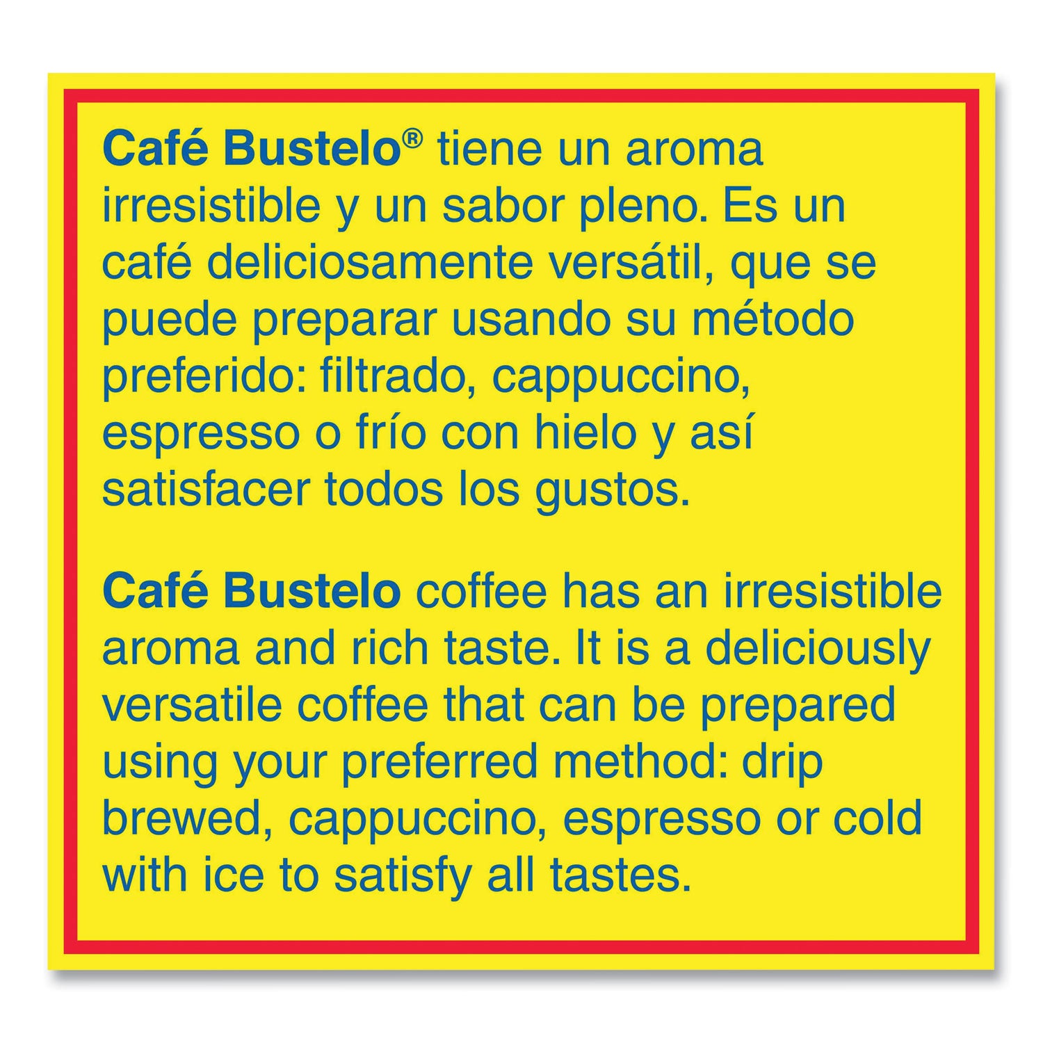 Cafe Bustelo, Espresso, 36 oz - 