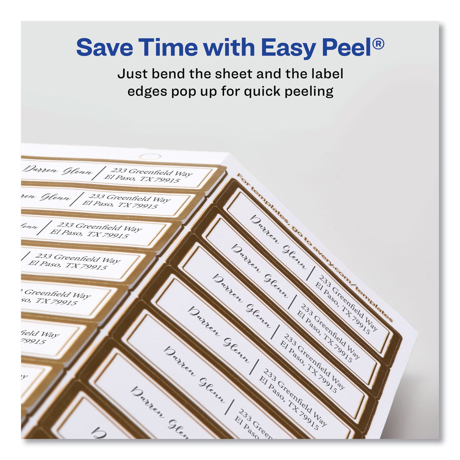 white-easy-peel-mailing-labels-with-metallic-border-inkjet-laser-printers-1-x-263-white-30-sheet-10-sheets-pack_ave6540 - 3