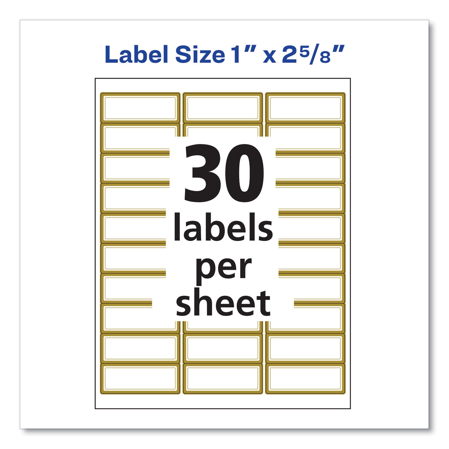 white-easy-peel-mailing-labels-with-metallic-border-inkjet-laser-printers-1-x-263-white-30-sheet-10-sheets-pack_ave6540 - 8