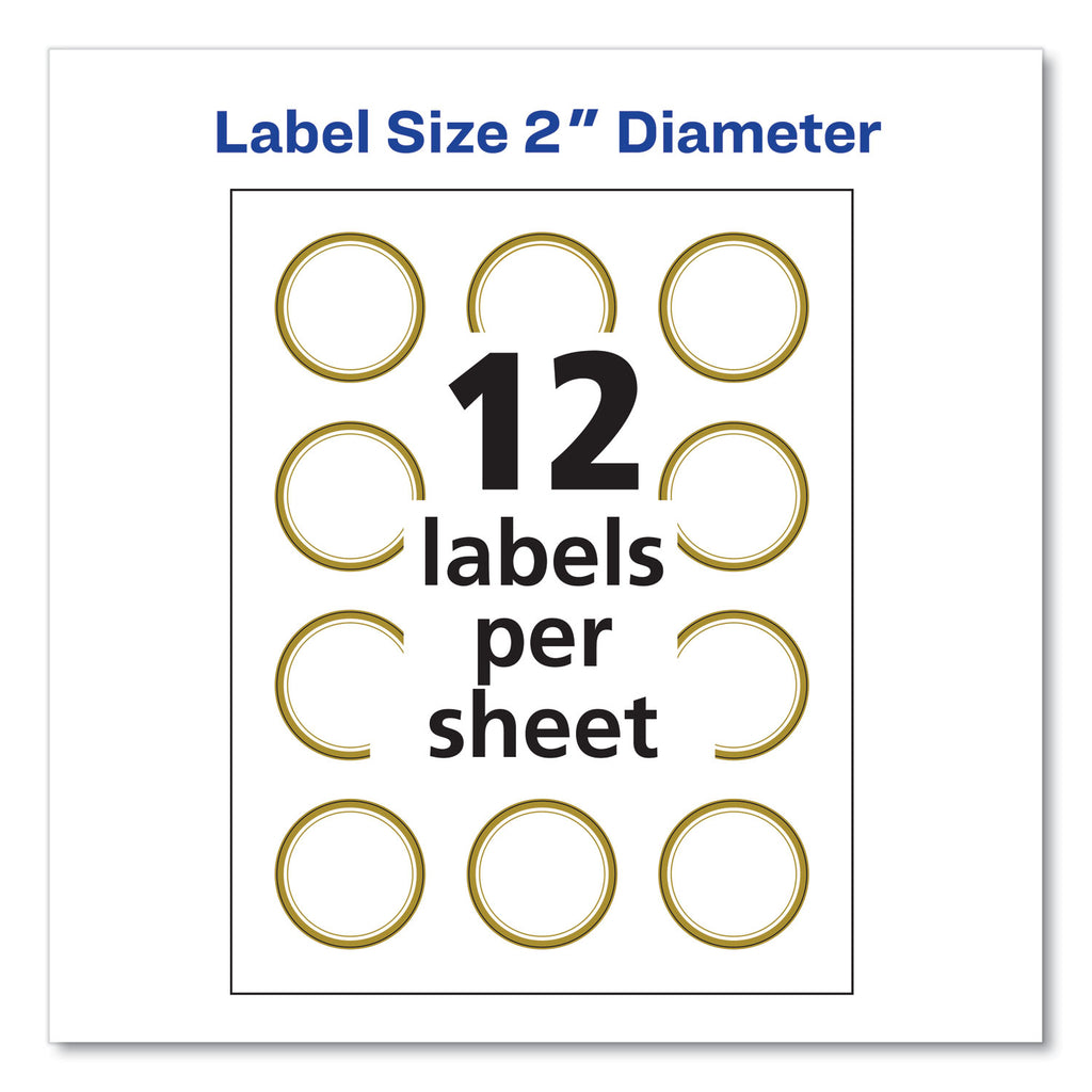 round-labels-2-dia-white-with-gold-border-12-sheet-10-sheets-pack_ave22876 - 8