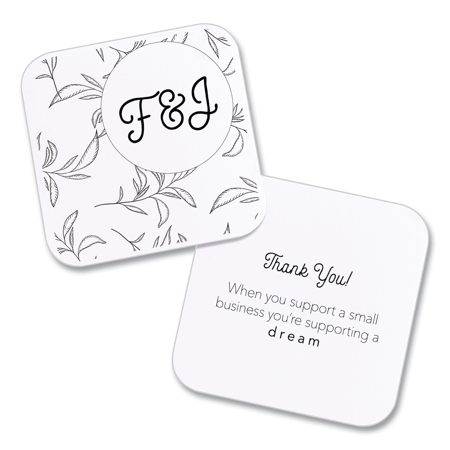 Square Clean Edge Cards with Sure Feed Technology, Laser, 2.5 x 2.5, White, 180 Cards, 9 Cards/Sheet, 20 Sheets/Pack