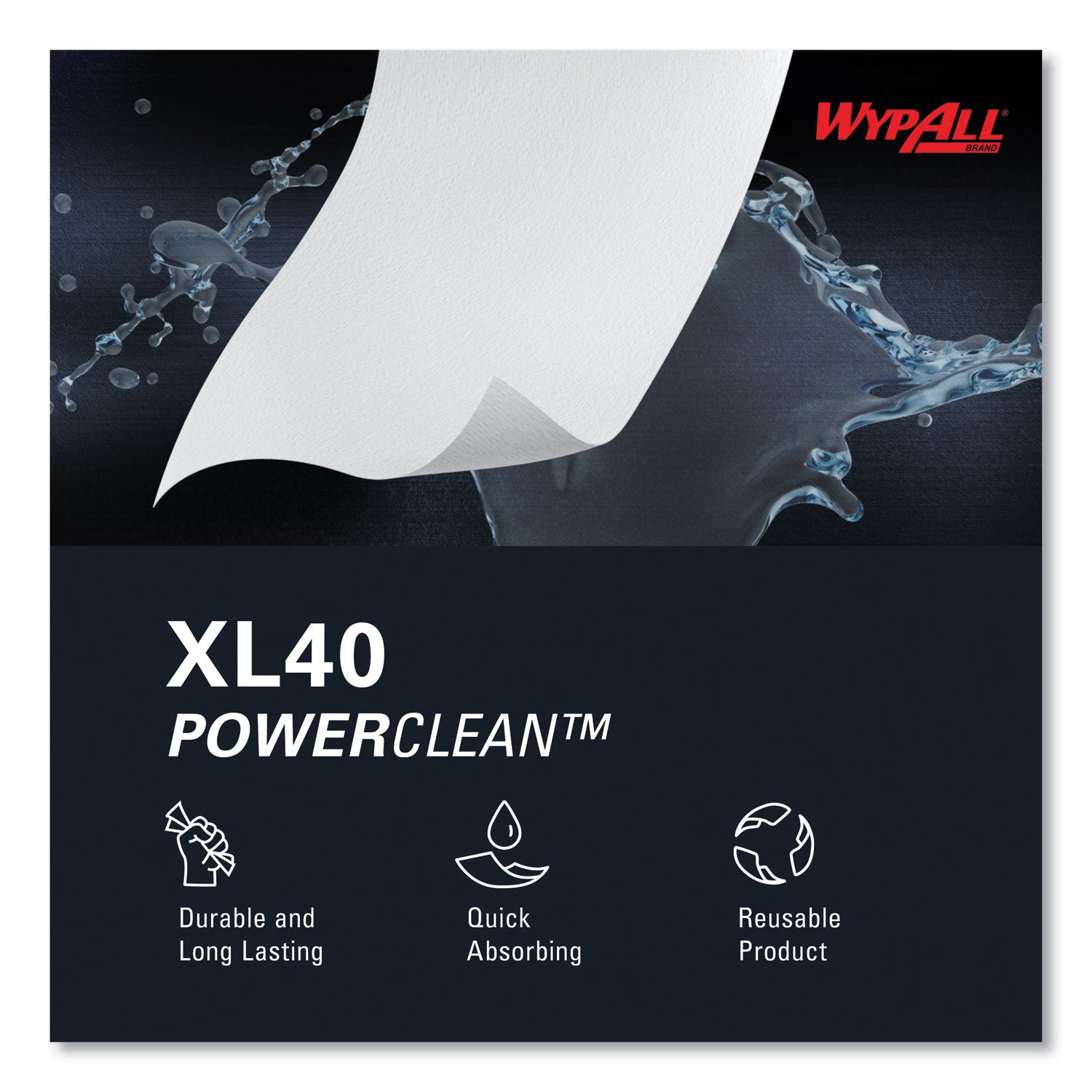 L40 Towels, Jumbo Roll, 12.5 x 12.2, White, 750/Roll